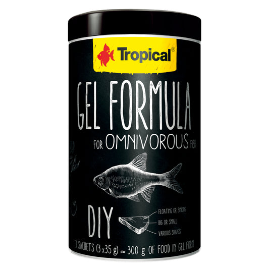 Gel Formula For Omnivorous Fish -1000ml-3x35g-cutie